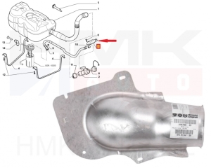 Protecteur de goulotte de remplissage de carburant OEM Jumper/Boxer/Ducato 2006-15