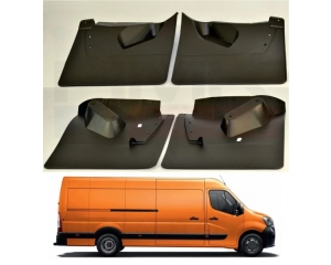 Комплект брызговиков задний Renault Master III 2010- RWD Van +двойное колесa