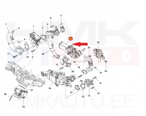 EGR-moduuli (pakokaasukierrätys) OEM Renault Master 2,3DCi 2019-