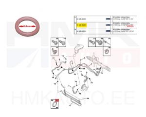 Уплотнительное кольцо трубы ГУР OEM Citroen/Peugeot 8,8мм