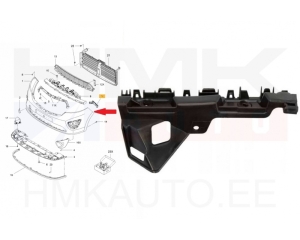 Front bumper mounting left Trafic III