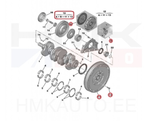 Complete clutch kit with flywheel OEM Citroen/Peugeot 2,0HDI Euro6