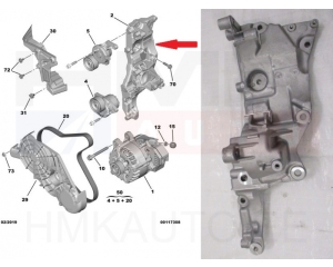 Engine accessory bracket OEM Citroen/Peugeot 2,0HDI