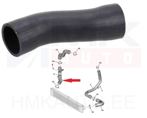 Turbocharger air pipe(intercooler side part) Jumper/Boxer/Ducato