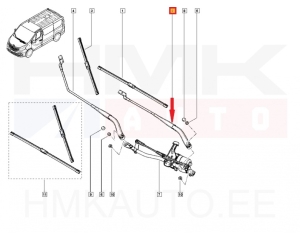 Wiper arm left Renault Trafic III 2014-