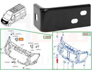 Esipaneeli alumine kinnitus parem OEM Renault Master 2010-