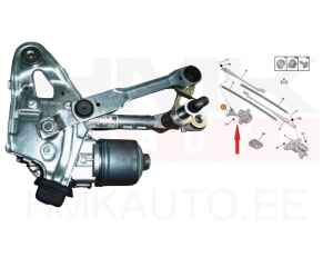 Screen wiper motor, right Peugeot 3008,5008  2008-