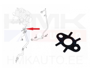 Turbon paluuputken tiiviste OEM Renault 2,0dCI