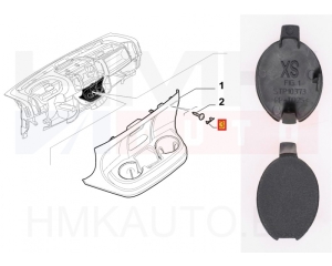Centre console cover cap, left Jumper/Boxer/Ducato 2014-