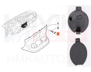 Centre console cover cap, right Jumper/Boxer/Ducato 2014-