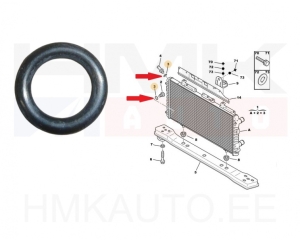O-ring for coolant pipe OEM PSA/Fiat