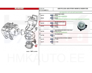 Motor отопителя салона OEM Jumpy/Expert/Scudo I&II (3 клеммы)