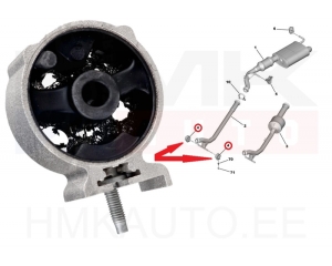 Support, silencieux OEM Citroen/Peugeot