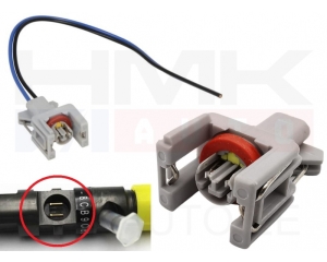 Injector connector with cable Delphi