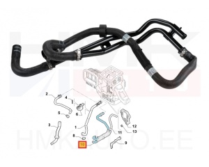 Coolant hoses OEM Boxer/Jumper/Ducato 3,0HDi 2011-