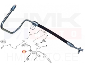 Hydraulic pipe rear supension right Citroen C5,C6