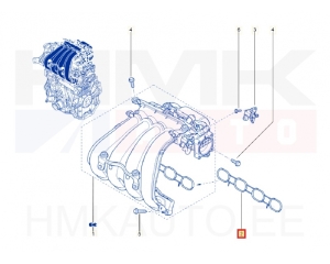 Прокладка впускного коллектора OEM Renault Clio, Megane, Laguna 2,0 16v M4R