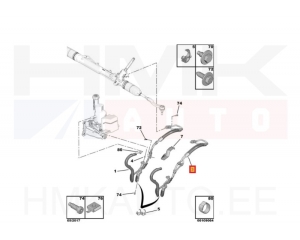 Power steering pipes OEM Jumpy/Expert/Proace 2016- AM6 automatic gearbox