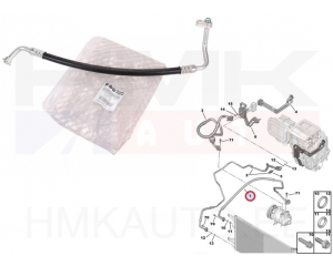 Konditsioneeri toru, kõrgsurve OEM Jumper/Boxer/Ducato 2006- 3,0HDi