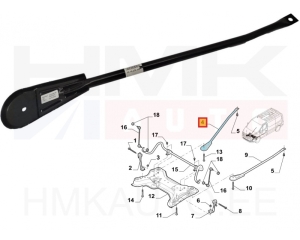 Barre de support de sous-châssis droit OEM Renault Trafic II,III