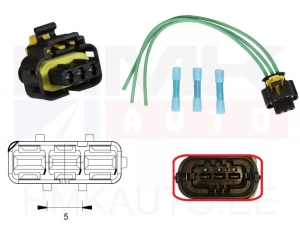 Kütuserõhu anduri pistik Bosch  3-klemmi