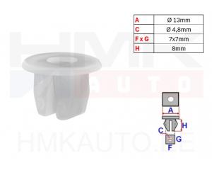 Trim clip (screw grommet) Citroen/Peugeot/Fiat