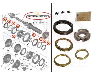 Sünkronisaator 3-4 käik OEM Citroen/Peugeot  MC-kast