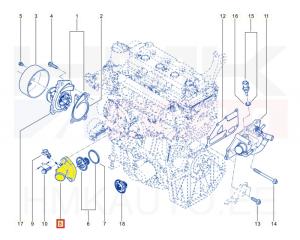 Termostaadi korpus OEM Renault/Dacia 1,6SCe