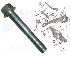 Tagasilla õõtshoova polt OEM Citroen C-Crosser/Peugeot 4007,4008