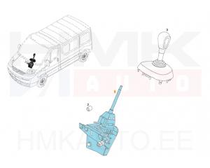 Levier de vitesse "Quickshift" OEM Renault Trafic II (boîte de vitesses robotisée)