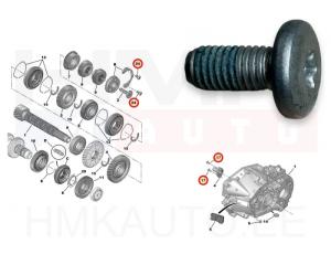 Polt M8x1,25-L17 OEM Peugeot/Citroen/Fiat