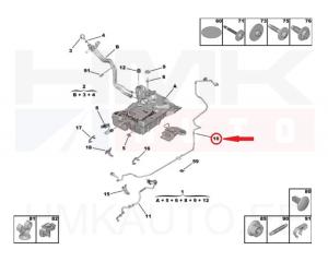 AdBlue-putki OEM Peugeot 5008