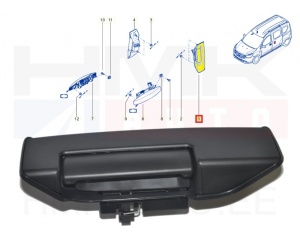 Door handle sliding door, outer left OEM Dacia Dokker