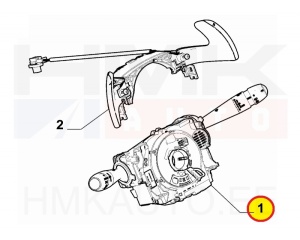 Steering column switch OEM Citroen Berlingo/Peugeot Rifter 2018- (+front foglights)