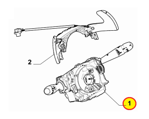 Steering column switch OEM Partner/Berlingo 2018-