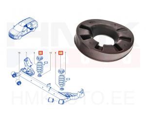 Проставка пружины , задняя верхняя Dacia Duster/Logan/Sandero