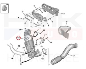 Catalyseur/filtre à particules essence (GPF/FAP) OEM Citroen/Peugeot 1,6THP 2018-  Euro6.2  K737