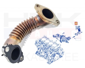 Tuyauterie, vanne EGR OEM Renault Master 2,3DCI BiTurbo 2019-  (M9T-726)