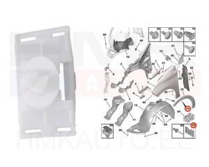 Agrafe d'extension de passage de roue OEM Peugeot 208