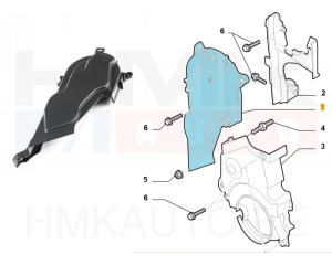 Couvercle de distribution supérieur OEM Citroen/Peugeot/Fiat 2,0HDI DW10 Euro4