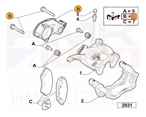 Seisupiduri mootor pidurisadulale vasak OEM Jumper,Boxer,Ducato MCA