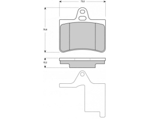 Комплект задних тормозных колодок  Citroen C5