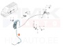 Sliding door locking mechanism right OEM Renault Master 2010- (with cables)