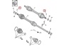 Goupille de blocage d'écrou d'arbre de transmission OEM Citroen/Peugeot/Fiat