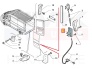 Oven avausmekanismi takana, vasen OEM Jumper/Boxer/Ducato 2006-