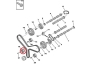 Timing belt tensioner pulley OEM Citroen/Peugeot 2,7/3,0HDi DT17/DT20