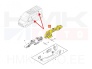 Ukselingi alusraam, tagauks parem/liuguks vasak OEM Renault Master 2010-